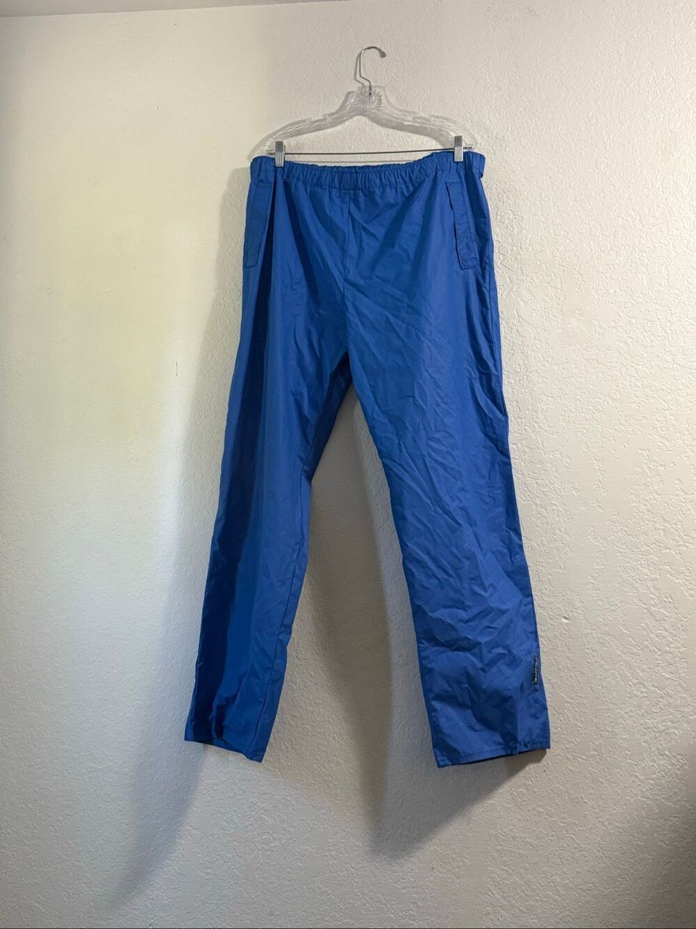 VTG 90s Helly Hansen Blue rubber Wind Rain pants XL